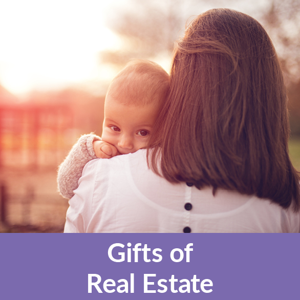 A mother holding her child. Gifts by Real Estate Rollover A mother holding her child. Gifts by Real Estate Rollover